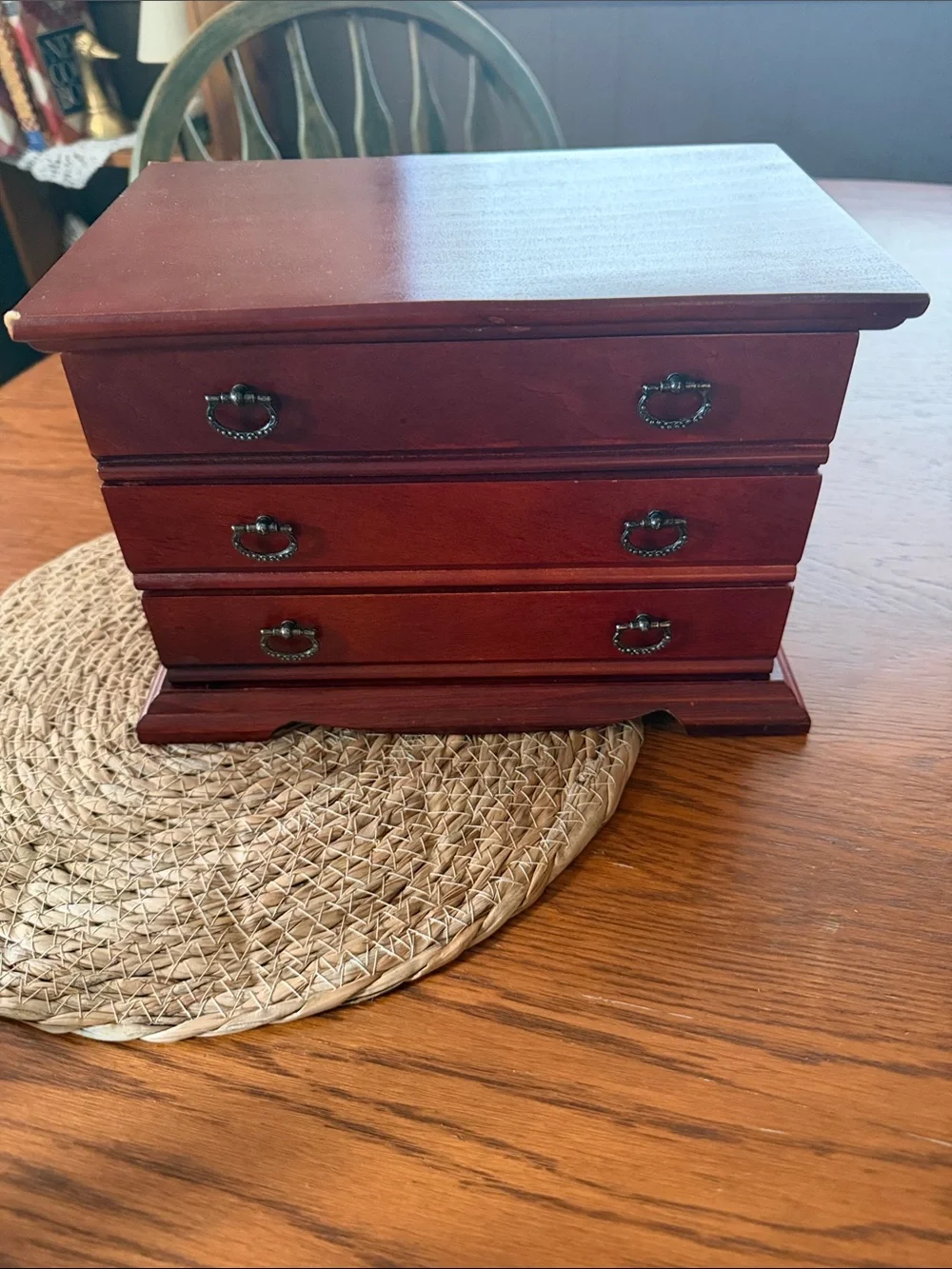 Croft & Barrow Cherrywood Jewelry Box